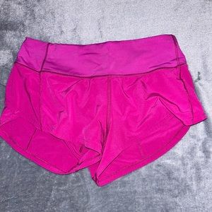 hot pink Lululemon hotty hot shorts size 2